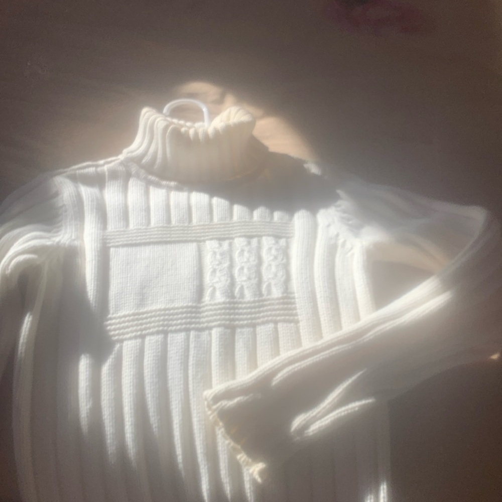 White turtleneck by Tommy Helfiger